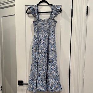 Hill House Blue and White Maxi Dress